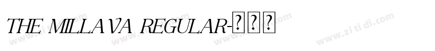 The Millava Regular字体转换 The Millava Regular字体转换